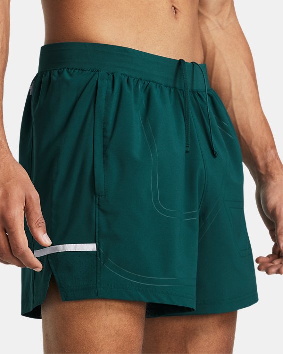 Men's UA Zone Pro 5" Shorts, Blue, pdpMainDesktop image number 3